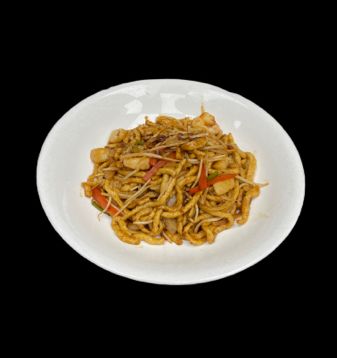 Fried Fish Noodle with Seafood In XO Sauce