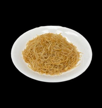 Braised Two Noodles with Enoki Mushroom & Dried Scallop