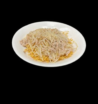 Fried Noodle with Shredded Chicken & Bean Sprou