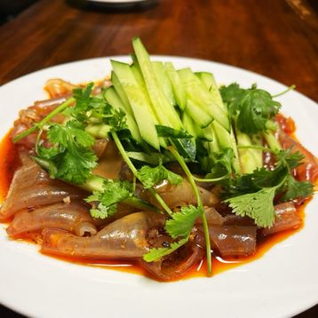 C7.Cold Green Bean Noodle with Mixed Peanu and Sesame Paste