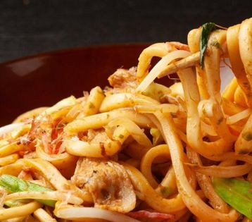 Kimchi Beef Yakiudon