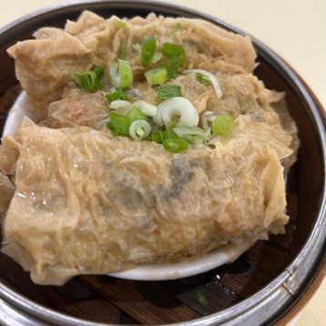 7.Steamed Bean Curd Wraps w/Pork & Shrimp