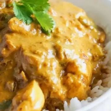 27.Curry Chicken Ball on Rice