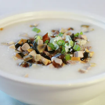 Sliced Beef Congee w/Rare Egg