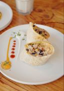Shrimp Garlic Burrito