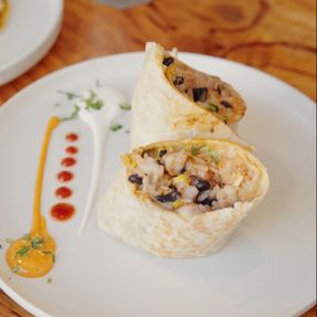 Shrimp Garlic Burrito