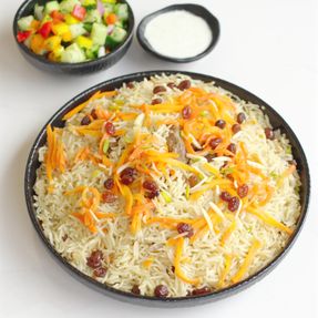 Kabuli Pulao Mixed with Lamb