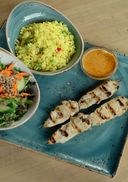 Double Kebab with 2 Sides