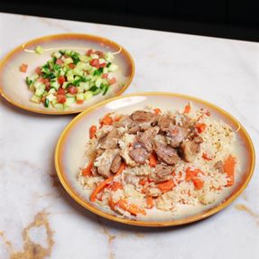 Uyghur Polo With Muqam Salad