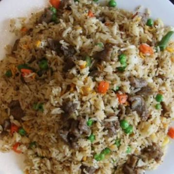 Black Pepper Beef & Vege Fried Rice 黑椒牛肉炒饭