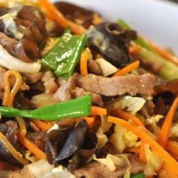 Mu Soo Pork (Served withChinese Pancake)