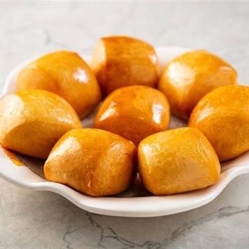 Golden fried buns