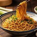 Noodles Tossed With Fragrant Scalhon Oil And Soy Sauce