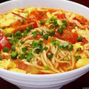 Tomato And Egg Drop Soup With Noodles