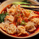 E03.Wontons Served in Chili Oi Sauce🌶