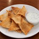 Crispy Pita with Hummus or Tzatziki