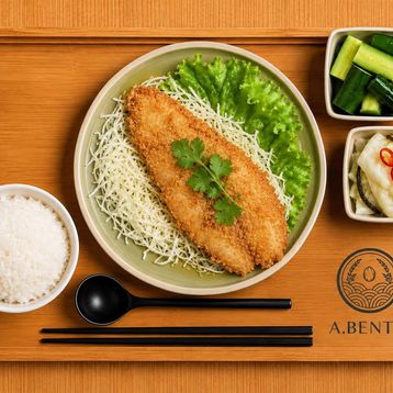 Deep Fried Sole Fish Bento