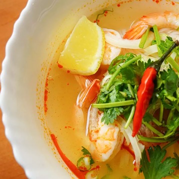 Hot and Sour Shrimp Noodle Soup