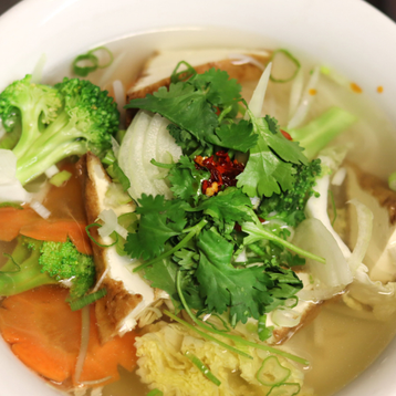 Veggie and Tofu Noodle Soup