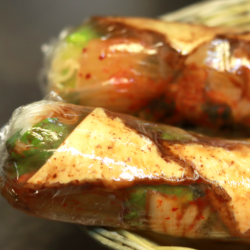 Tofu and Kimchi Salad Roll