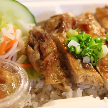 Chicken on Vermicelli