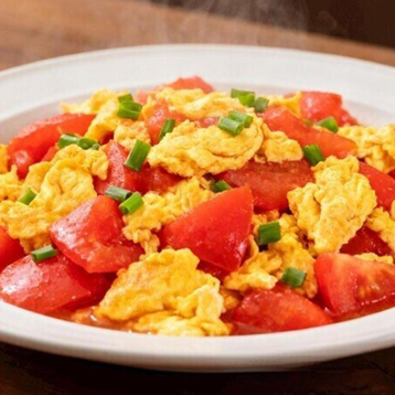 Fried Tomatoes And Eggs