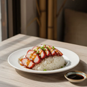 BBQ pork on rice