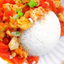 S2. Stir-Fried Eggs with Tomato Sauce Over Rice 
