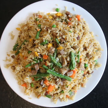 BBQ Pork & Green Bean Fried Rice 叉烧四季豆炒饭