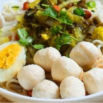 B5 Fish Ball Rice Noodle w/sauce