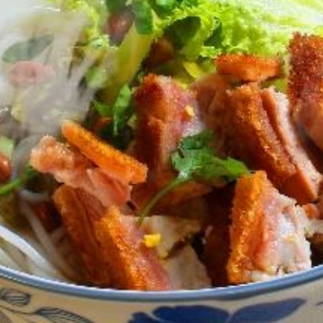 A5 Classic Rice Noodle Soup w/ Crispy Pork