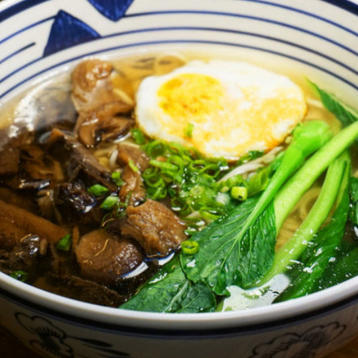 A4. Wild Mushroom Noodles Soup