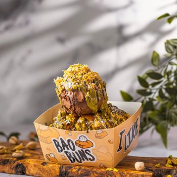 Dubai Chocolate Bao Bun