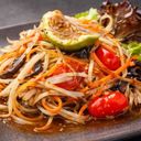 🌶️🌶️ Tum Pu Parah Papaya Salad with Salted Crab And Thai Anchovy