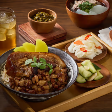 Braised Pork Belly Rice Set