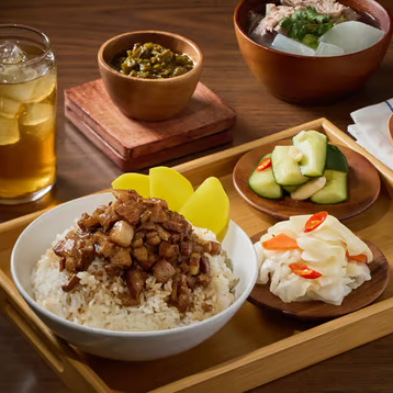 Braised Pork Rice Set