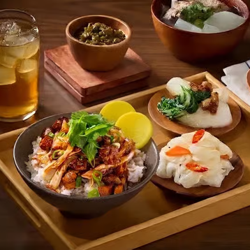 Chicken & Pork Rice Set