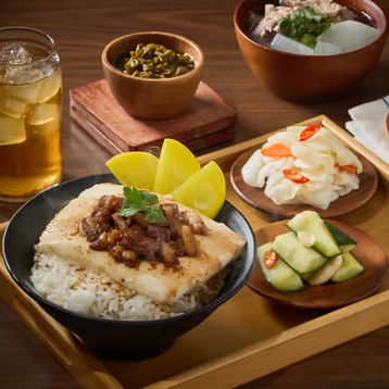 Signature Steamed Water Egg Braised Pork Rice Set