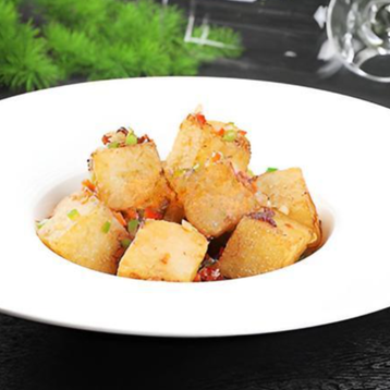 Fried Turnip Cake w/ XO Sauce