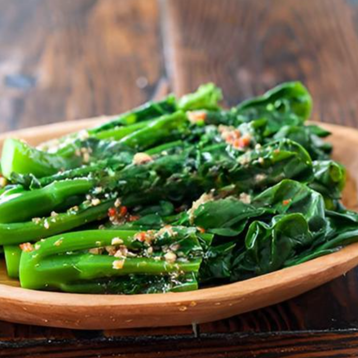 Fried Kai Lan with Ginger Sauce