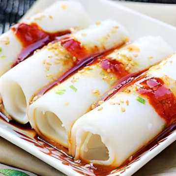 Steamed Plain Rice Flour Roll