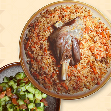 Lamb Shank with Muqam Salad