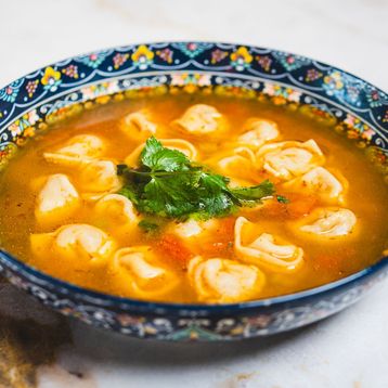 Uyghur Style Tortellini Soup