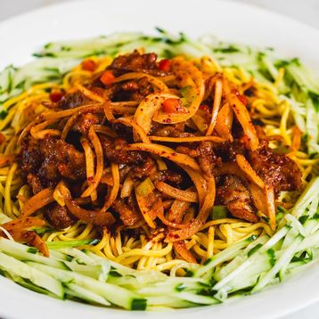 Big Plate Cold Noodles With Stirred Kebab