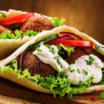 Falafel Donair Wrap