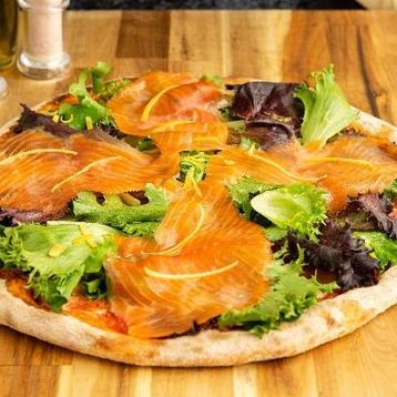 Extra Large Smoked Salmon Pizza