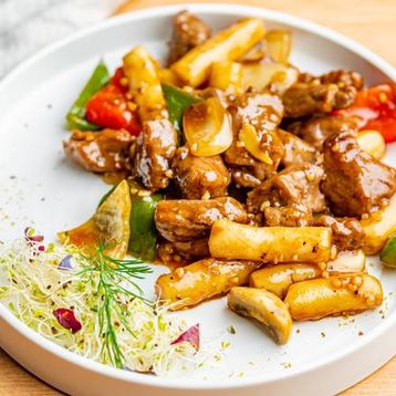 Diced Beef Tenderloin In Black Pepper Sauce