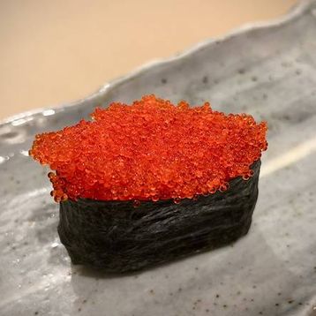 Tobiko (Flying Fish Roe)  Nigiri