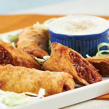 Y3.Grilled Shredded Pork With Crisp Spring Roll