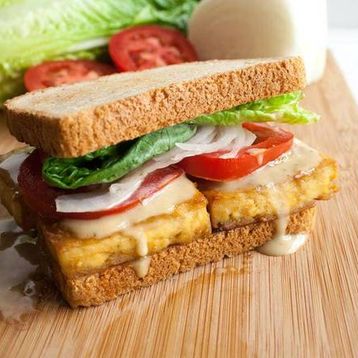 Maple Glazed Asian Tofu Sandwich